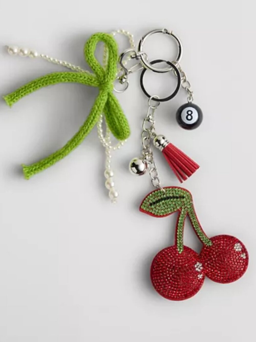 Madden Girl CHERRY Bag Charm Key Chain